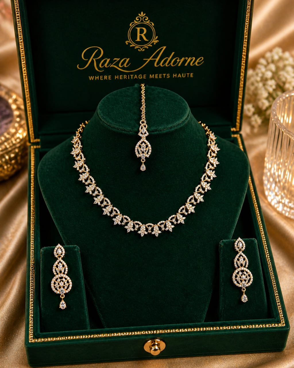 Celeste American Diamond Zircon Set