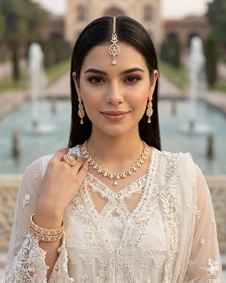Celeste American Diamond Zircon Set