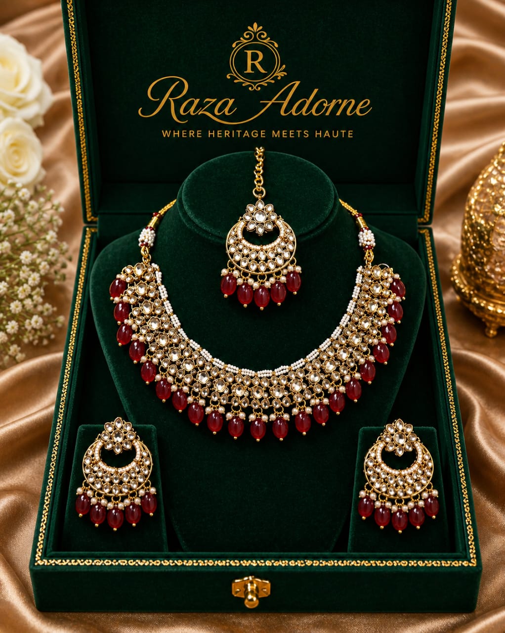 Imperial Ruby Kundan Choker Set
