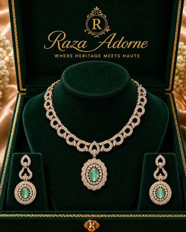 Mint Royale American Diamond Set